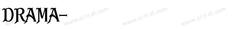 DRAMA字体转换