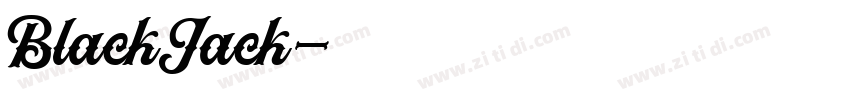 BlackJack字体转换