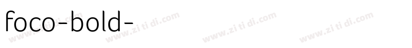 foco-bold字体转换