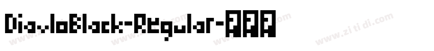 DiavloBlack-Regular字体转换