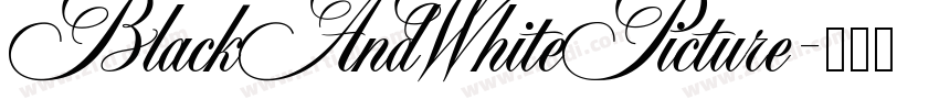 BlackAndWhitePicture字体转换