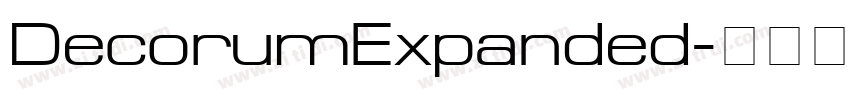 DecorumExpanded字体转换 DecorumExpanded字体转换
