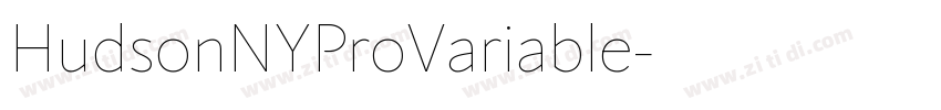 HudsonNYProVariable字体转换