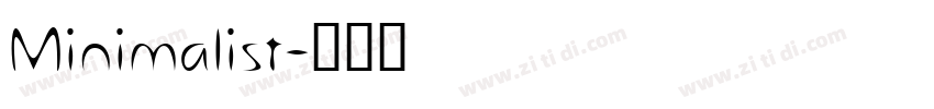 Minimalist字体转换