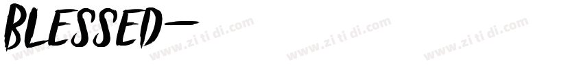 Blessed字体转换