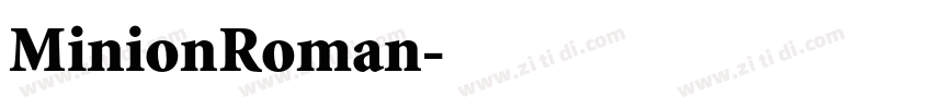 MinionRoman字体转换