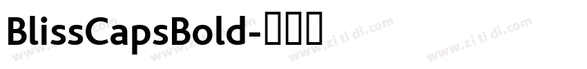 BlissCapsBold字体转换