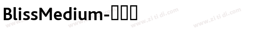 BlissMedium字体转换