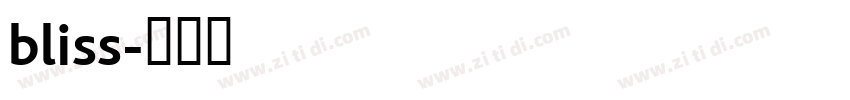 bliss字体转换