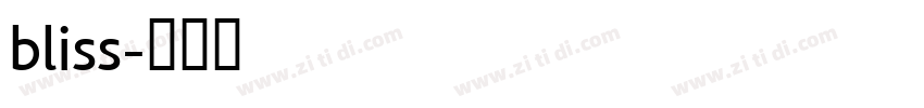 bliss字体转换