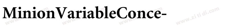 MinionVariableConce字体转换