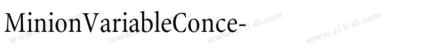 MinionVariableConce字体转换