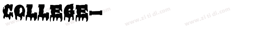COLLEGE字体转换