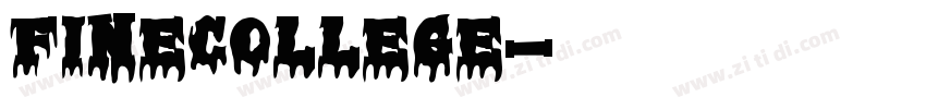 FineCollege字体转换