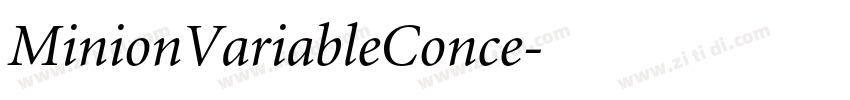 MinionVariableConce字体转换