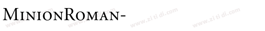 MinionRoman字体转换