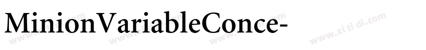 MinionVariableConce字体转换