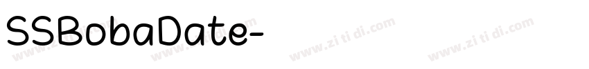 SSBobaDate字体转换