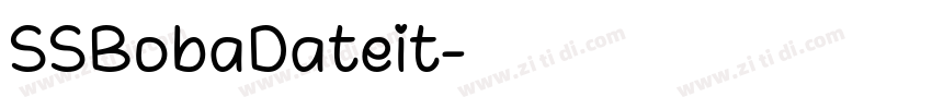 SSBobaDateit字体转换