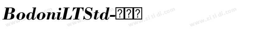 BodoniLTStd字体转换