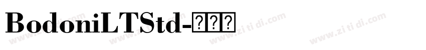 BodoniLTStd字体转换