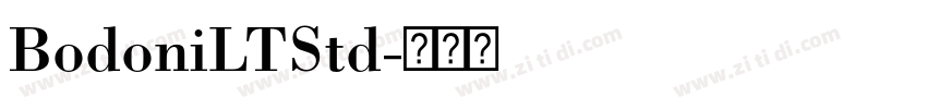 BodoniLTStd字体转换