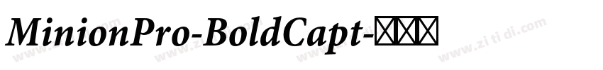 MinionPro-BoldCapt字体转换