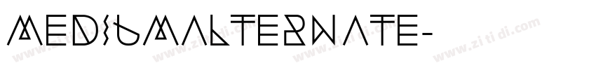 MediumAlternate字体转换