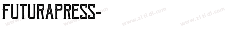 FuturaPress字体转换