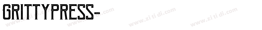 GrittyPress字体转换