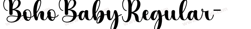 BohoBabyRegular字体转换