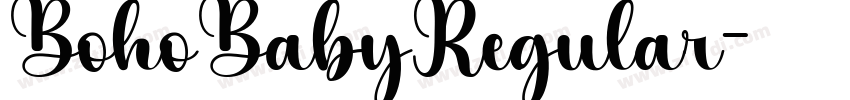 BohoBabyRegular字体转换