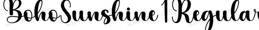 BohoSunshine1Regular字体转换