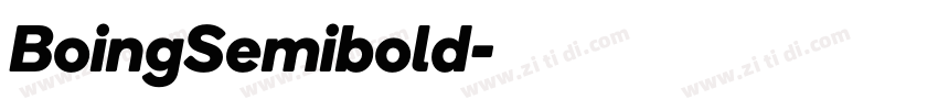 BoingSemibold字体转换