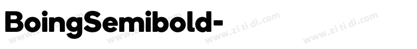 BoingSemibold字体转换