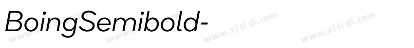 BoingSemibold字体转换