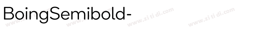 BoingSemibold字体转换