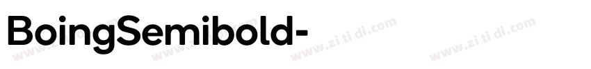 BoingSemibold字体转换