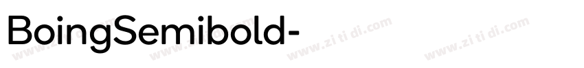 BoingSemibold字体转换