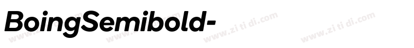 BoingSemibold字体转换