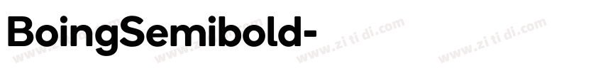 BoingSemibold字体转换