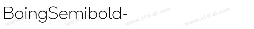 BoingSemibold字体转换