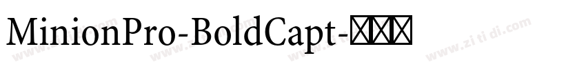 MinionPro-BoldCapt字体转换