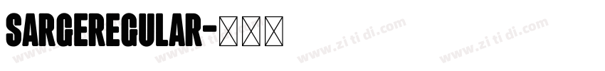 SargeRegular字体转换 SargeRegular字体转换
