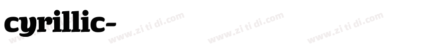 Cyrillic字体转换
