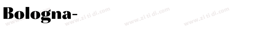 Bologna字体转换