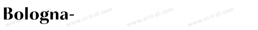 Bologna字体转换