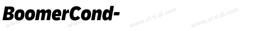 BoomerCond字体转换 BoomerCond字体转换