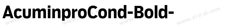 AcuminproCond-Bold字体转换