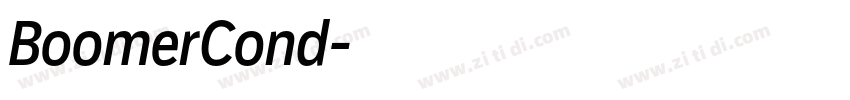 BoomerCond字体转换 BoomerCond字体转换